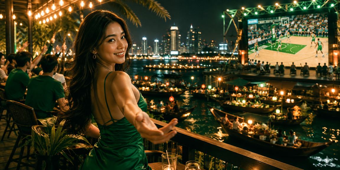 Người xem bóng rổ và cá cược tại quán cà phê Hà Nội