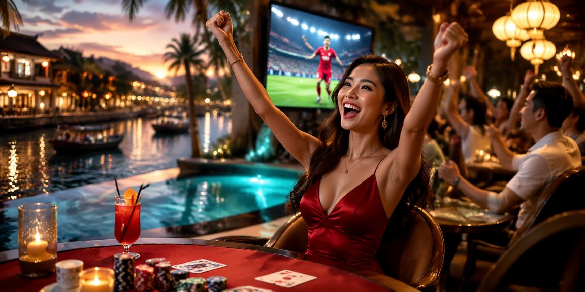 Người chơi card game tại quán cà phê Hội An Việt Nam